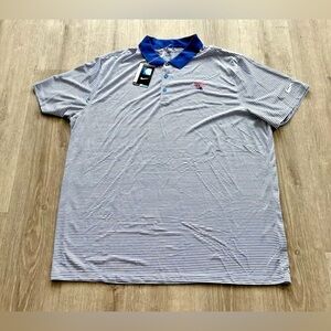 Nike Golf Dri-Fit Men’s 2XL NCAA Louisiana Tech Bulldogs Mini Striped Polo